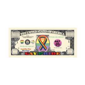 American Art Classics Pack of 5 - Gay Pride Million Dollar Bill