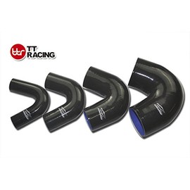 4-ply Silicone 135 Degree Elbow Connector Joiner Turbo Hose Pipe Black 38mm 1.5" (1-1/2") AUE135-38BK