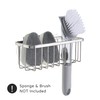 SunnyPoint NeverRust Deluxe Kitchen & Bathroom Sink Sponge Holder Organizer