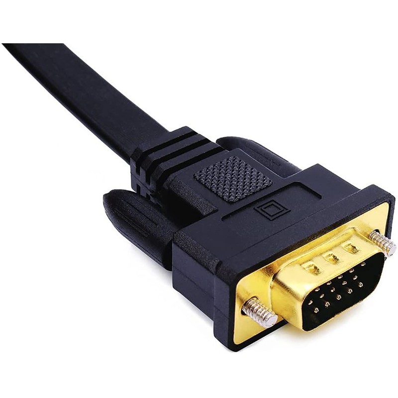 DTech Ultra Thin VGA Cable 15 m 15-Pin Male to