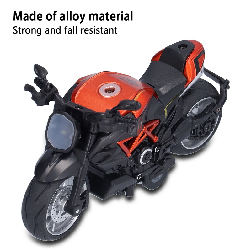 Motorcycle Model Alloy Simulation Motorbike Toy Collection Decoration for Children
