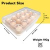 Egg Box for 15 Eggs, Egg Container, Egg Storage Fridge,