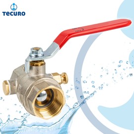 Ball Valve with Drainage Size 1 - DN 25, Internal Thread on Both Sides