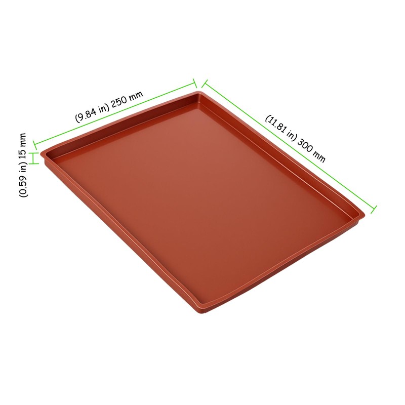 TAICHEUT 10 PCS Silicone Dehydrator Trays, 12 x 10 Inches