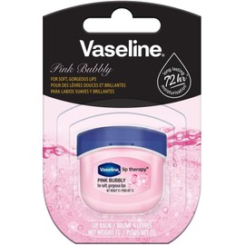 Vaseline - Bálsamo para Labios, Mini Tarro (7 grs/1 Pieza), ¡Protección Hasta 72 hrs!, Pink Bubbly