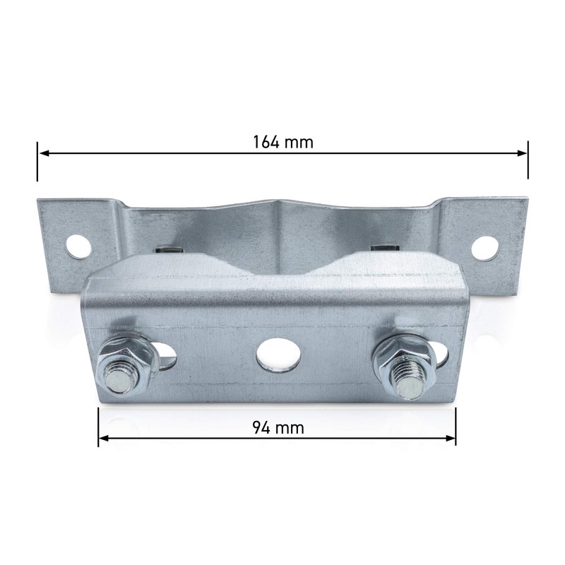 A.S.SAT Universal Pipe Clamp 42-60mm Hot-Dip Galvanised Steel