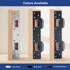 MOSECYOU Door Strike Plate Double Opening, with Reinforced Torx/Star Screws