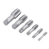 Raguso Pipe Tap Set, 6Pcs Carbon Steel NPT Durable Easy