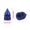Senzeal 5 Pcs aluminum alloy spiked valve caps