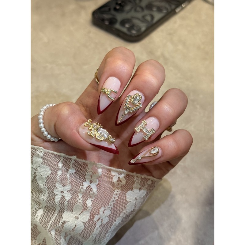 Luxury Nail Royal Heritage ⚜️❤️ - L-Oval / 럭셔리네일 로얄