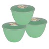 Just Pudding Basins Pastel Mint Green Steaming Basin and Clear