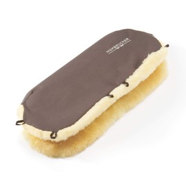 Hofbrucker Hand Warmer, Real Lambskin Hand Muff for Prams, Buggies. Brown, brown