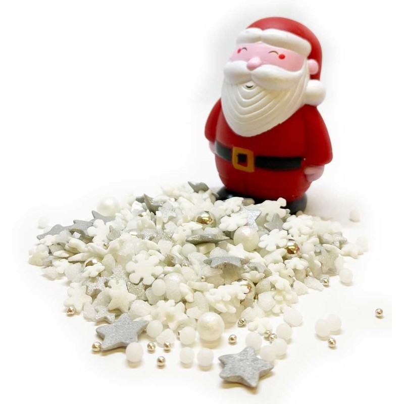 Sprinkletti - Snowy Night - 100g. This White & Silver