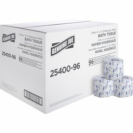 Genuine Joe Genuine Joe GJO2540096 2-ply Standard Bath Tissue Rolls White, 96 rolls