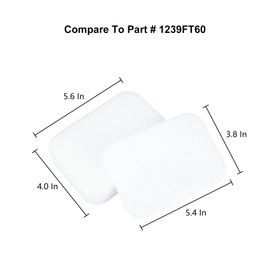 Cherimo 4 Replacement Filters for Shark ZU60 ZU62 ZU62C ZU102 NV150 NV151 NV250 ZU51 NV251 NV255 ZU81 Navigator Zero-M Self-Cleaning Brushroll Pet Pro Upright Vacuum (2 Foam + 2 Felt)