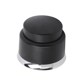 Coffee Tamper Stainless Steel Flat Bottom Coffee Distributor Leveler Coffee Powder Press Dual Use Coffee Making Tool Black 51mm