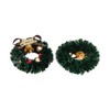 10Pcs Christmas Wreaths Miniature Scene Models Dollhouse Accessories for Above