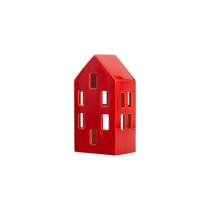 REMEMBER Nyhavn "Red" Tealight House Dolomite 17 x 7 cm