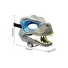 */ Mascarilla Bucal Móvil Dinosaurio Velociraptor Color Azul