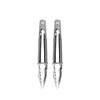FACKELMANN Stainless Steel Kitchen Tongs, Set of 2 with Locking