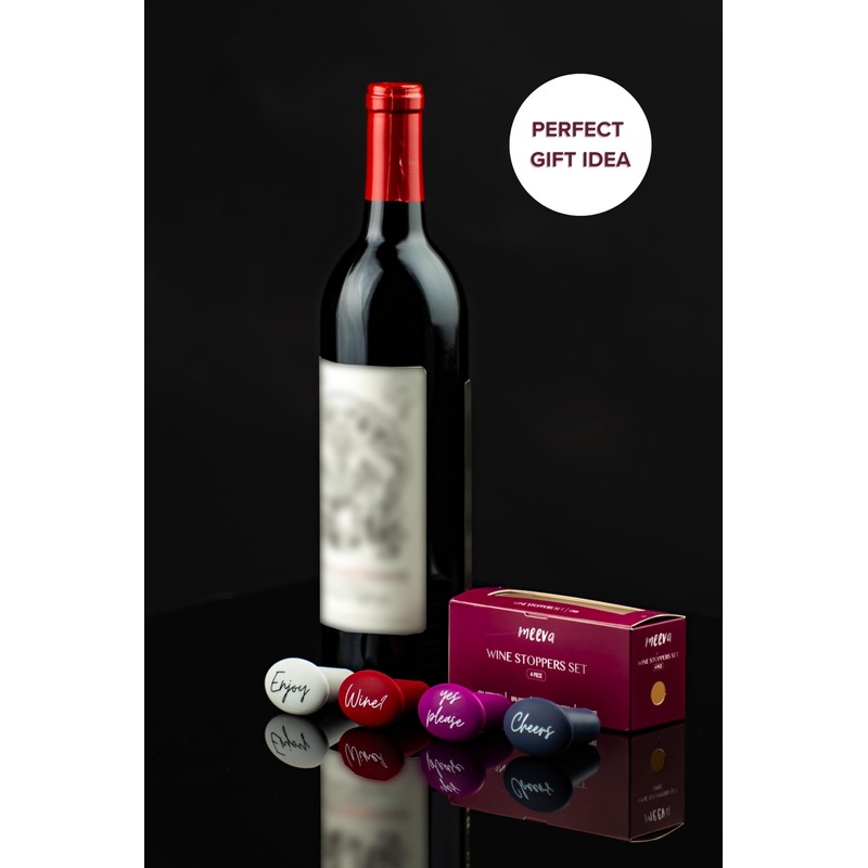 Wine Bottle Stoppers Silicone, 4-pack