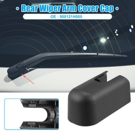 X AUTOHAUX Rear Windscreen Wiper Arm Cover Cap for Kia Black