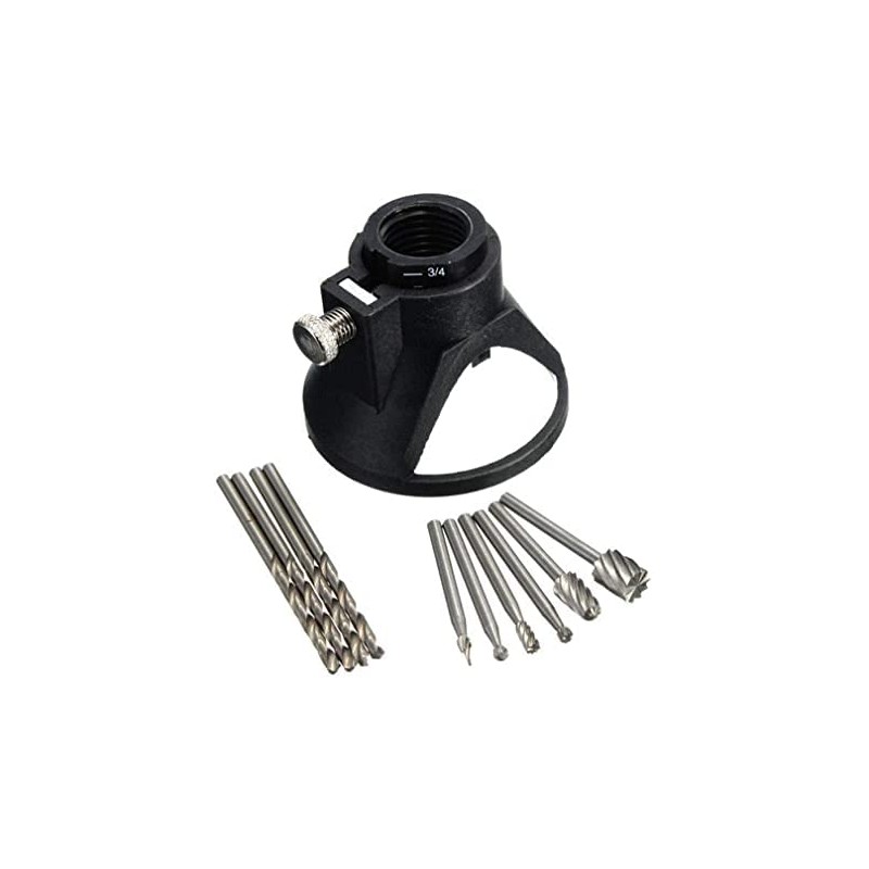 TOP-VIGOR Rotary Multi Tool Cutting Guide Router Attachment Kit, HSS
