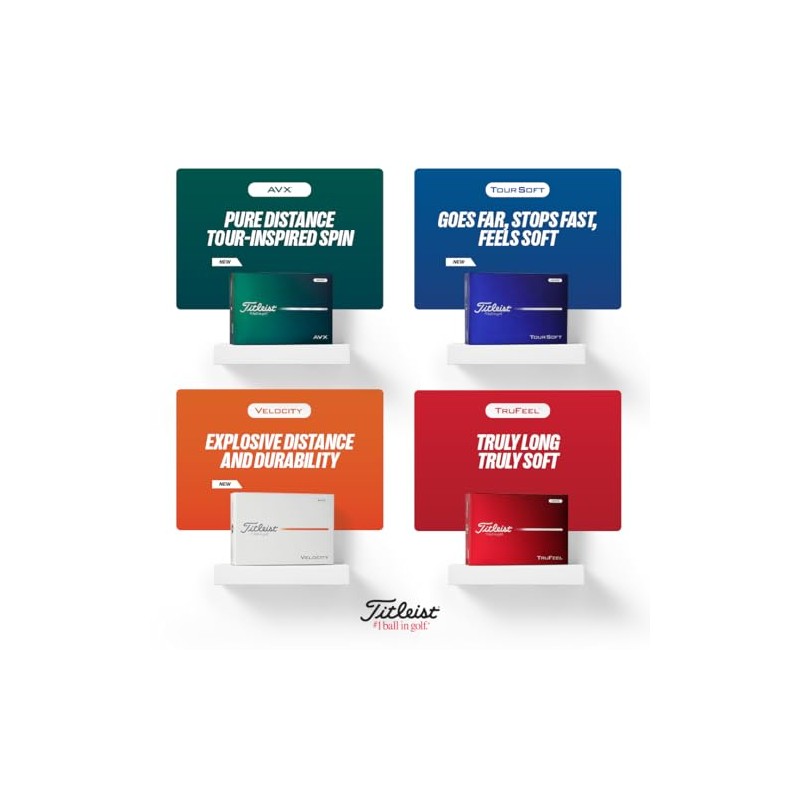 Titleist Tour Soft Golf Ball, Pack of 12, White, Numbers