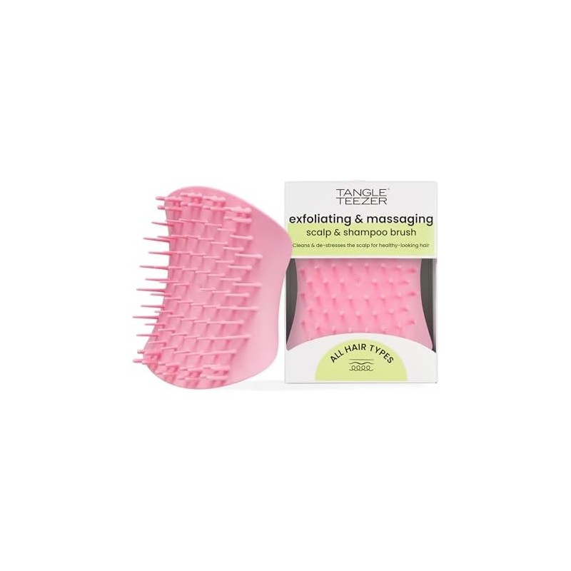 Tangle Teezer The Scalp Exfoliator & Massager, Pretty Pink