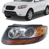 WUSILILU Front Headlight for 2007-2012 Hyundai Santa Fe Halogen Headlight,
