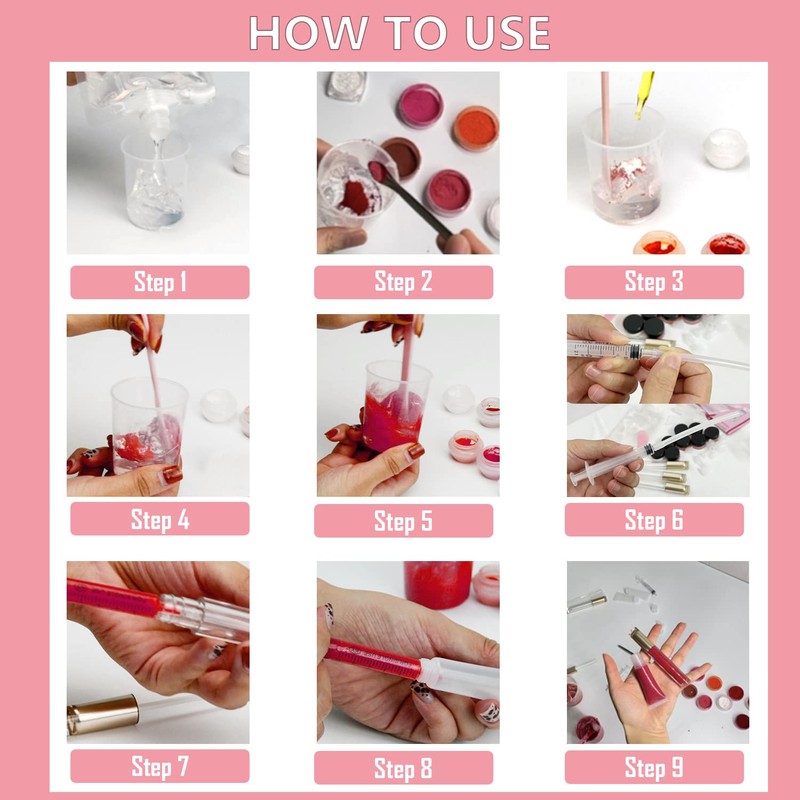 TSVATE Lip Gloss Making Kit, Lip Gloss Kit, Diy Lipgloss