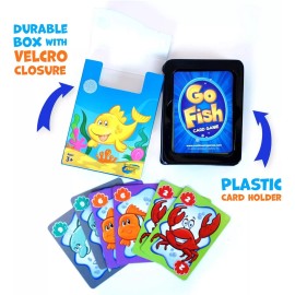 Continuum Games Go Fish Classic Card Game Fun for Children Age 3 and Up, Blue