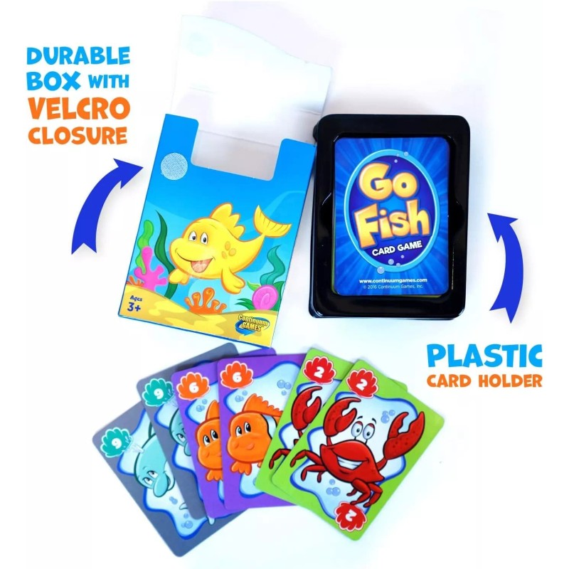 Continuum Games Go Fish Classic Card Game Fun for Children