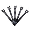 Superun 50 Pcs Black 8 Inch Reusable Cord Organizer Cable