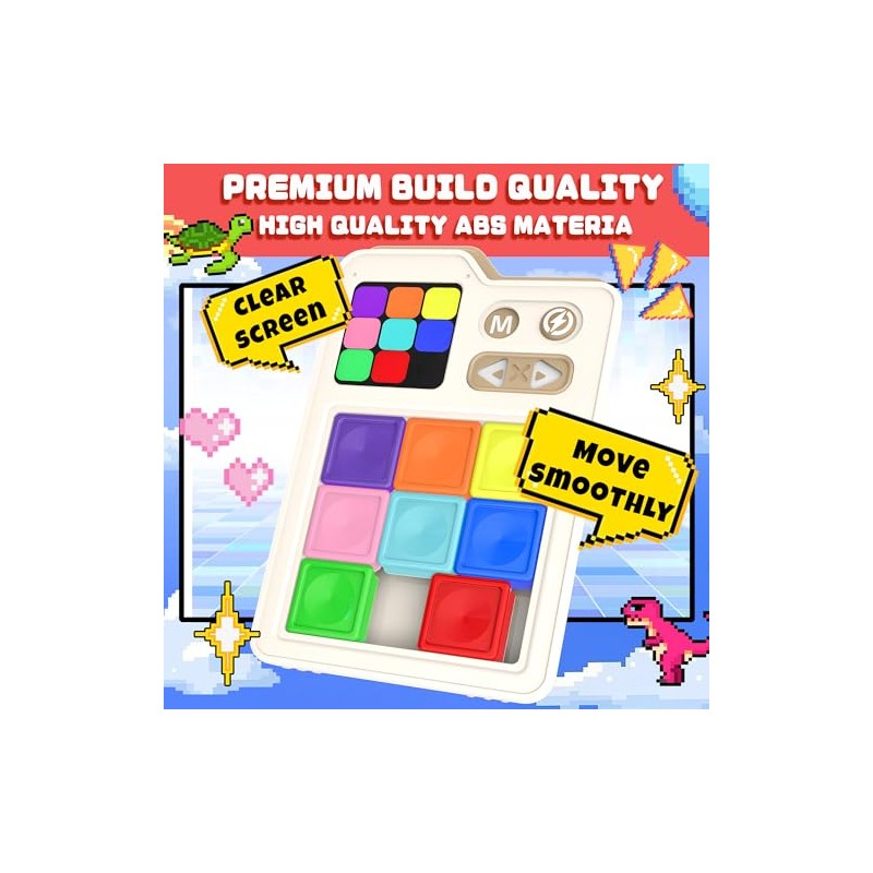 SMILESSKIDDO Super Slide Puzzle Games, Original 1000+ Challenges & 3