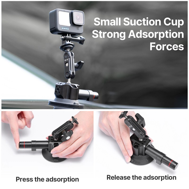 DJI, Instar360, GoPro Ulanzi SC-01 Strong Suction Cup Mount for