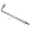 Semetall 17mm Car Spare Tire Lug Wrench,Slotted End Socket Repair