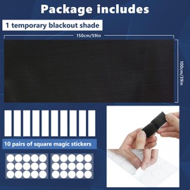 Blackout Curtains for Bedroom,Portable Blackout Blinds,Customizable Window Film for Total Darkness,Privacy & UV Protection – Ideal for Nursery,Travel,RV & More (150 * 100)