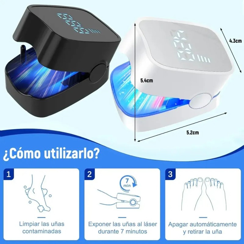 Láser Tratamiento Hongos Uñas Onicomicosis 2pzs Pies