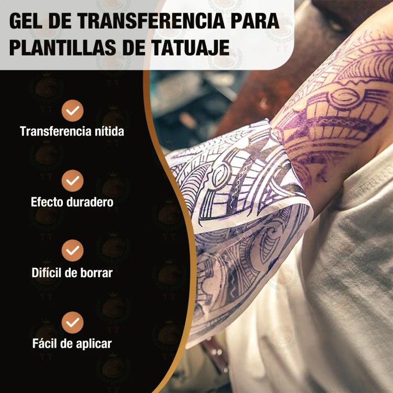 Tt Gel Hectográfico Pega Stencil Para Tatuaje Alta 250ml