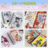 SONGSONG Transparent Girl 5 Hole Clear Binder, Removable Seal, Sticker
