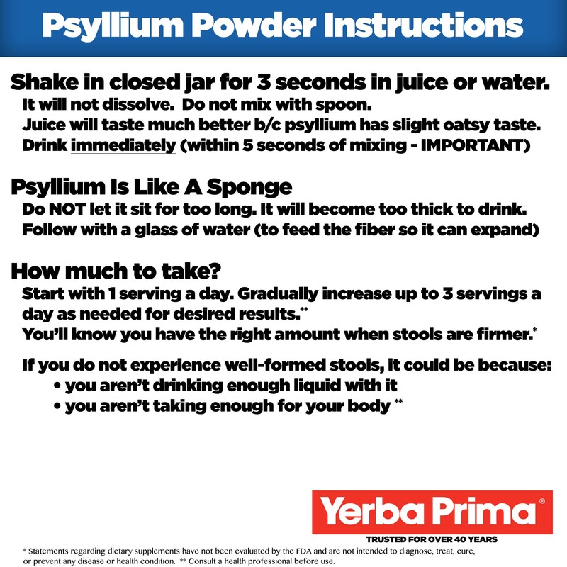 Yerba Prima Psyllium Husk Powder - 24 oz - Fine