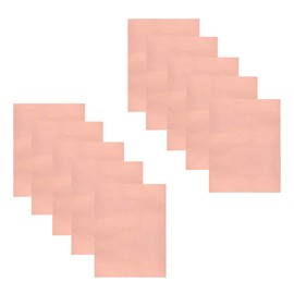 Meideal 10 Pieces Copper Foil Tape with Conductive Adhesive Copper Sheets for Guitar, Arts & Crafts, Paper Circuits, Stained Glass, Electrical Repairs, Grounding, Home Decor (11.8inch x 8.9inch)