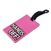 Hands Off Pink Novelty Luggage Suitcase ID Address Travel Tag