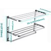 30 Inch Bathroom Towel Rack Towel Bar, 2-Tier Towel Rack