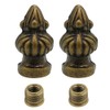 Alamic Lamp Finial Antique Brass Cap Knob Lamp Decoration for