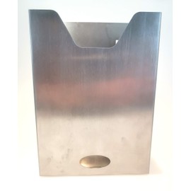 Detektierbar.de A5 Stainless Steel Document Holder - Perfect Wall Holder for Production Areas, Industry, Office, Workshop, Laboratory, Durable and Hygienic
