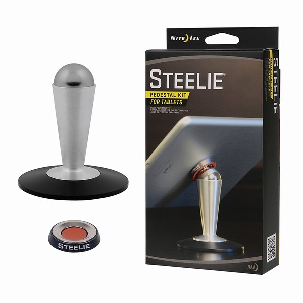 Nite Ize Original Steelie Pedestal Kit for Tablets - Magnetic Tablet Tabletop Stand