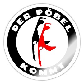 Spreadshirt Sylt Der Pöbel Kommt Sticker 10 x 10 cm Glossy White