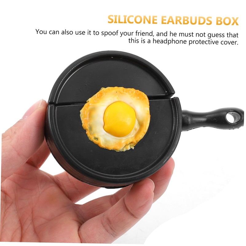 KOMBIUDA 1pc Pan Shape Wireless Earbud Protective Case Compatible with